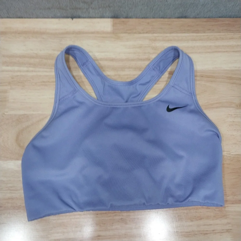 Nike Womens Sports Bra Dri-FIT Racerback Medium Purple